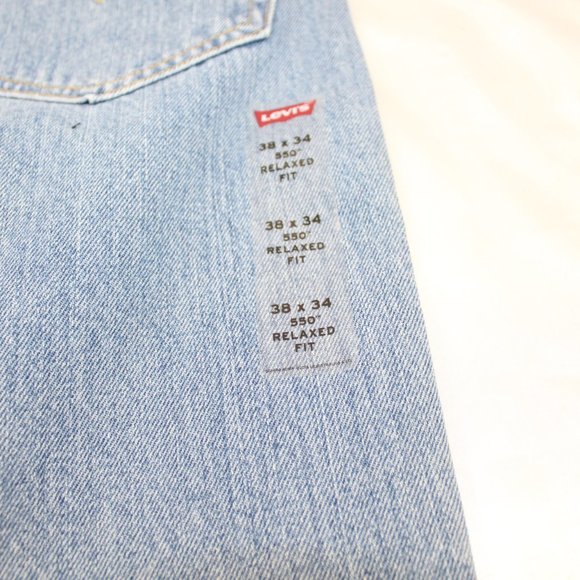 NEW Levi's Red Tag 550 Relaxed 38x34 - Picture 10 of 12